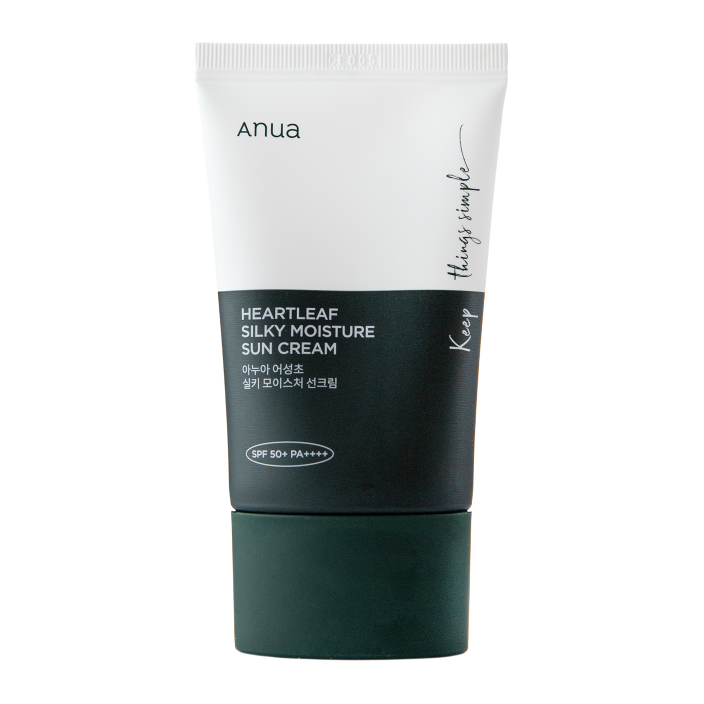Anua Heartleaf Silky Moisture Sun Cream SPF50+ PA++++ - Crema Solare Idratante 50ml