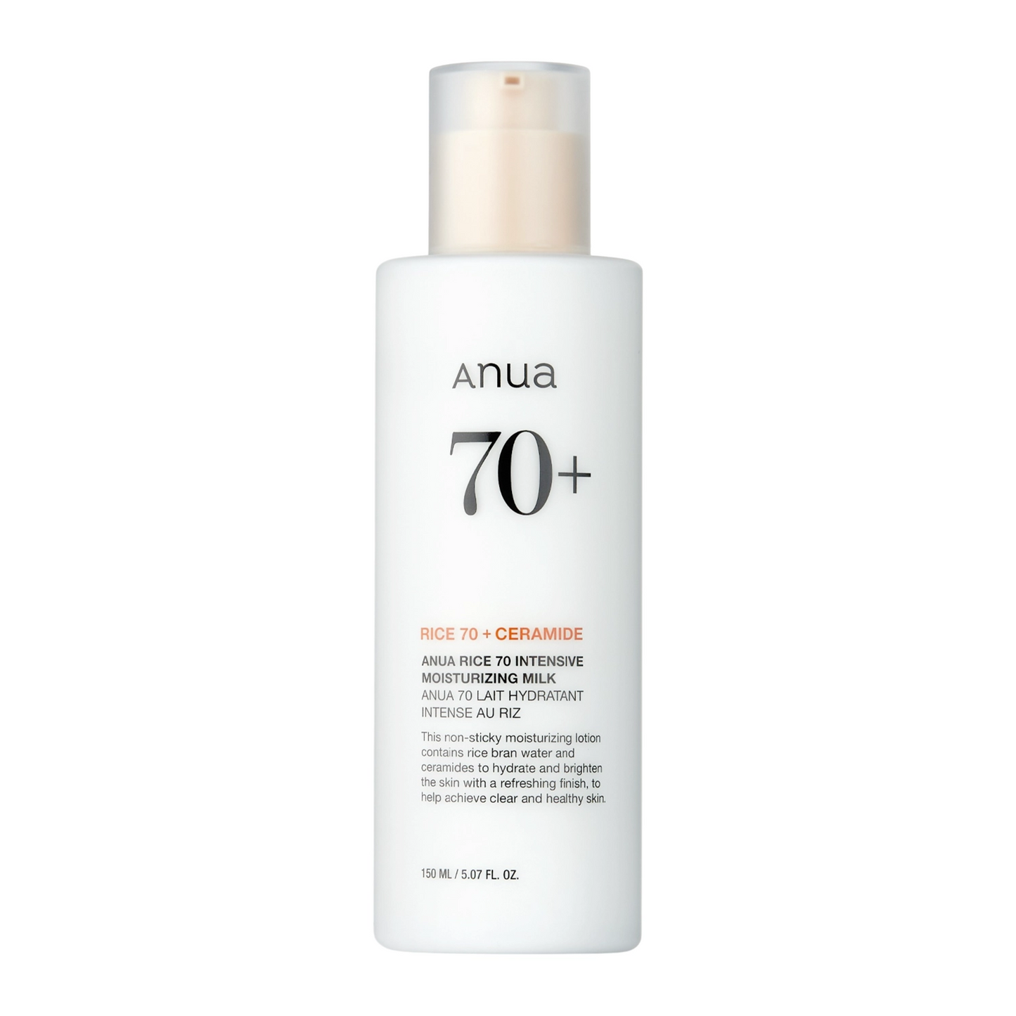Anua Rice 70 Intensive Moisturizing Milk - Lozione Idratante al Riso - 150ml