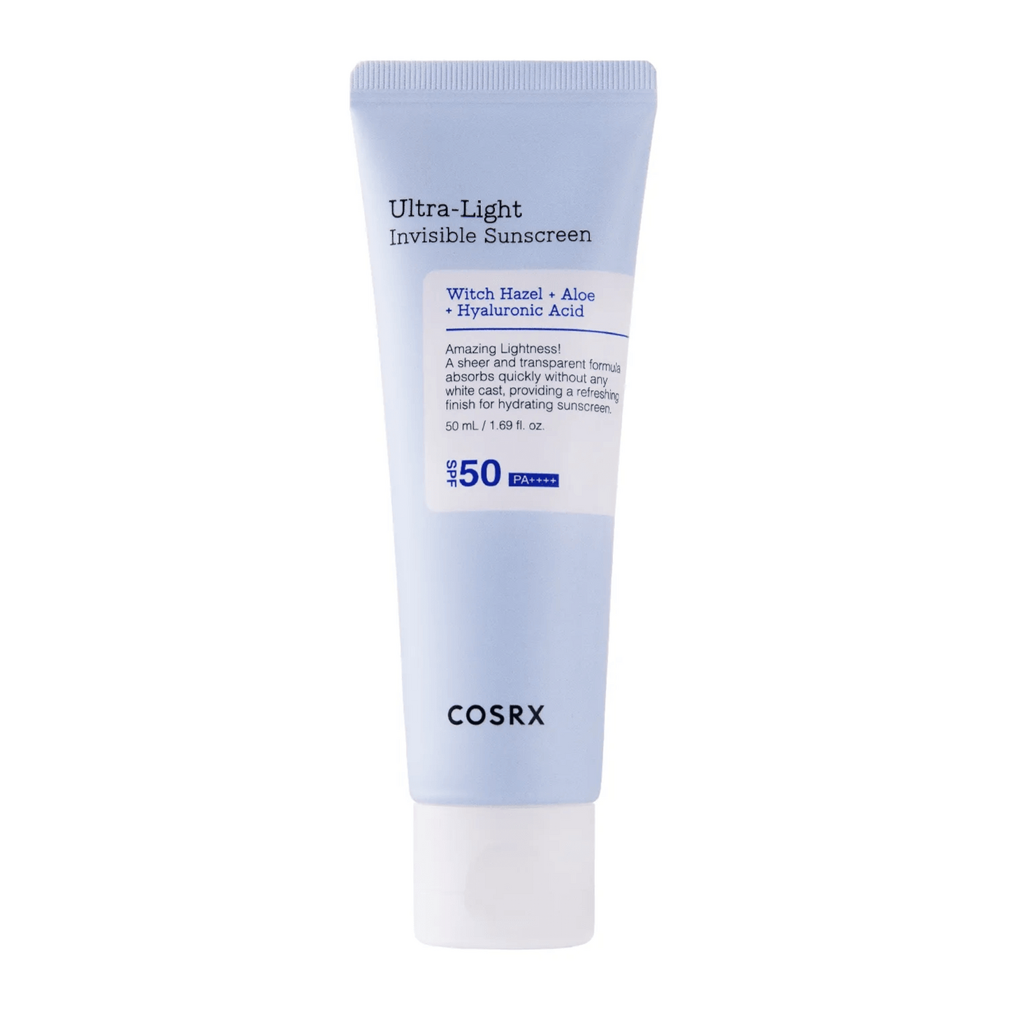 COSRX Ultra-Light Invisible Sunscreen SPF50+ PA++++ – Protezione Solare Invisibile Leggera – 50ml