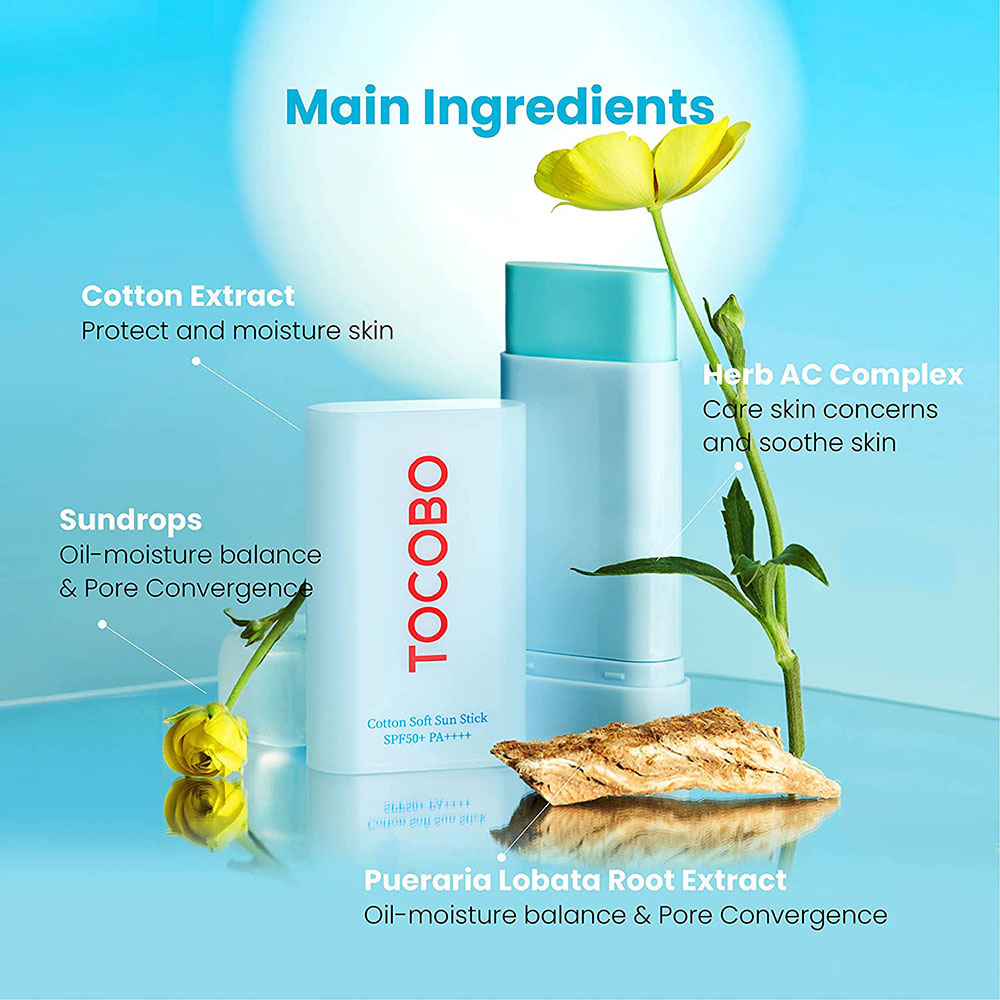 Tocobo Cotton Soft Sun Stick SPF50+ PA++++ - Protezione Solare in Stick 19g
