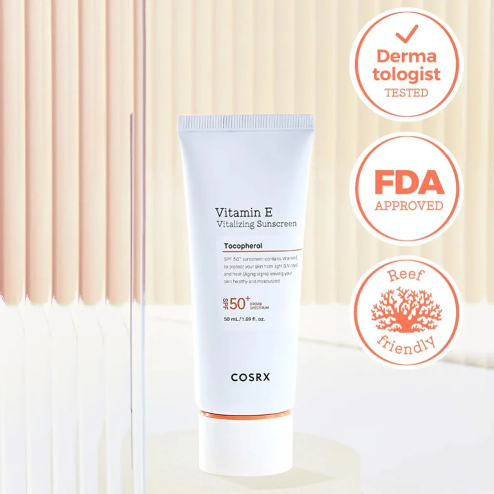 COSRX Vitamin E Vitalizing Sunscreen SPF50+ PA+++ - Protezione Solare con Vitamina E 150ml