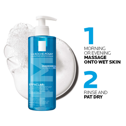 La Roche-Posay Effaclar Cleansing Gel – Detergente Purificante per Pelle Grassa e a Tendenza Acneica 400ml